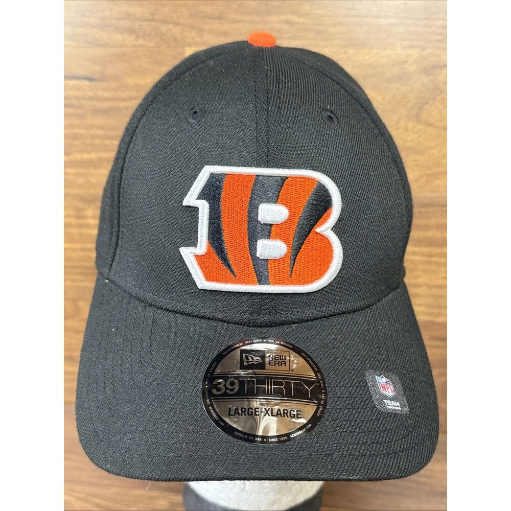 Cincinnati Bengals NEW ERA TEAM CLASSIC 39THIRTY FLEX FIT HAT SIZE L-XL